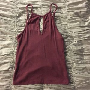 Dark purple halter tank top LA HEARTS